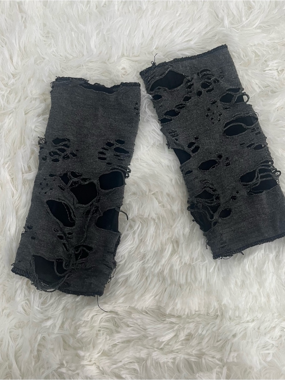 Distressed Fingerless Glove